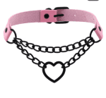 Collier Laisse  Cœur